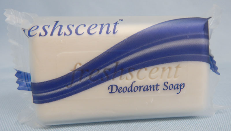 Freshscent bar soap in clear wrap